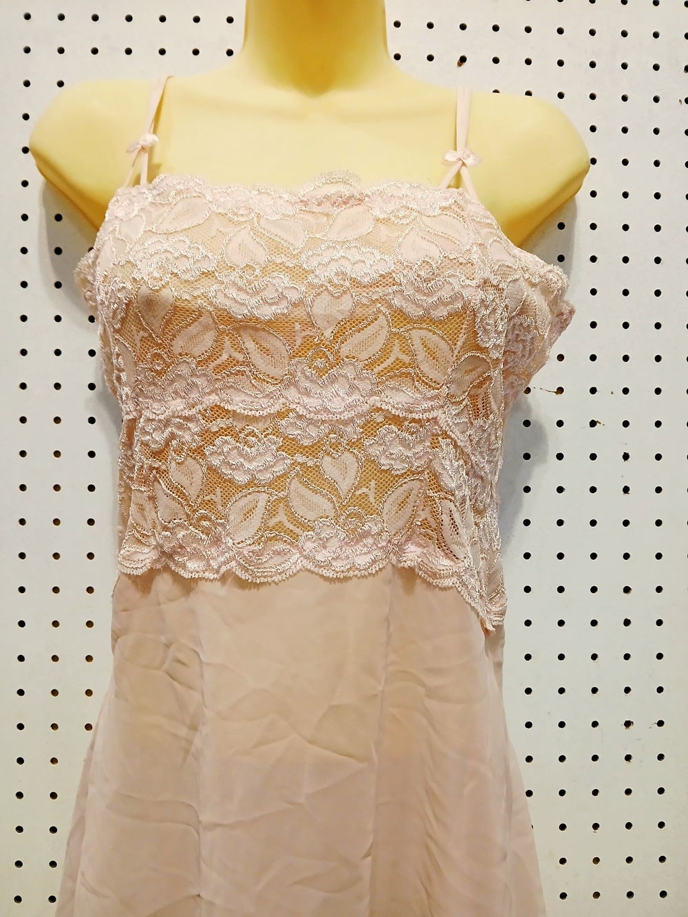 Source Unknown Pale Pink Lace Chemise Nightgown - Picture 3 of 10